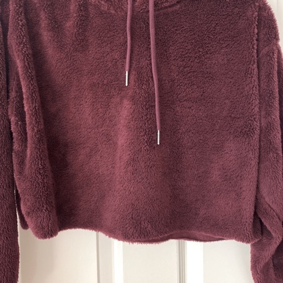 Urban Outfitters Teddy Cropped Hoodie - Picture 6 of 8